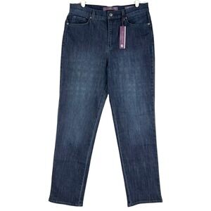 Gloria Vanderbilt Women's Stretch Jeans Size 12 Amanda Tapered Blue Slimming NWT